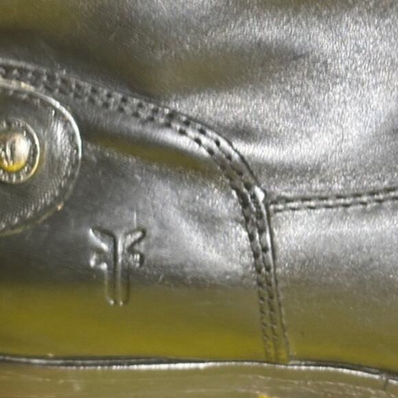 Frye Women's Melissa Tall Black Leather Riding Boots Back Zipper 34766431 sz 8.5 - Picture 4 of 9